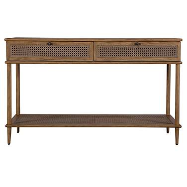 Uttermost Coast 52"W Soft Oak Stain 2-Drawer Console Table
