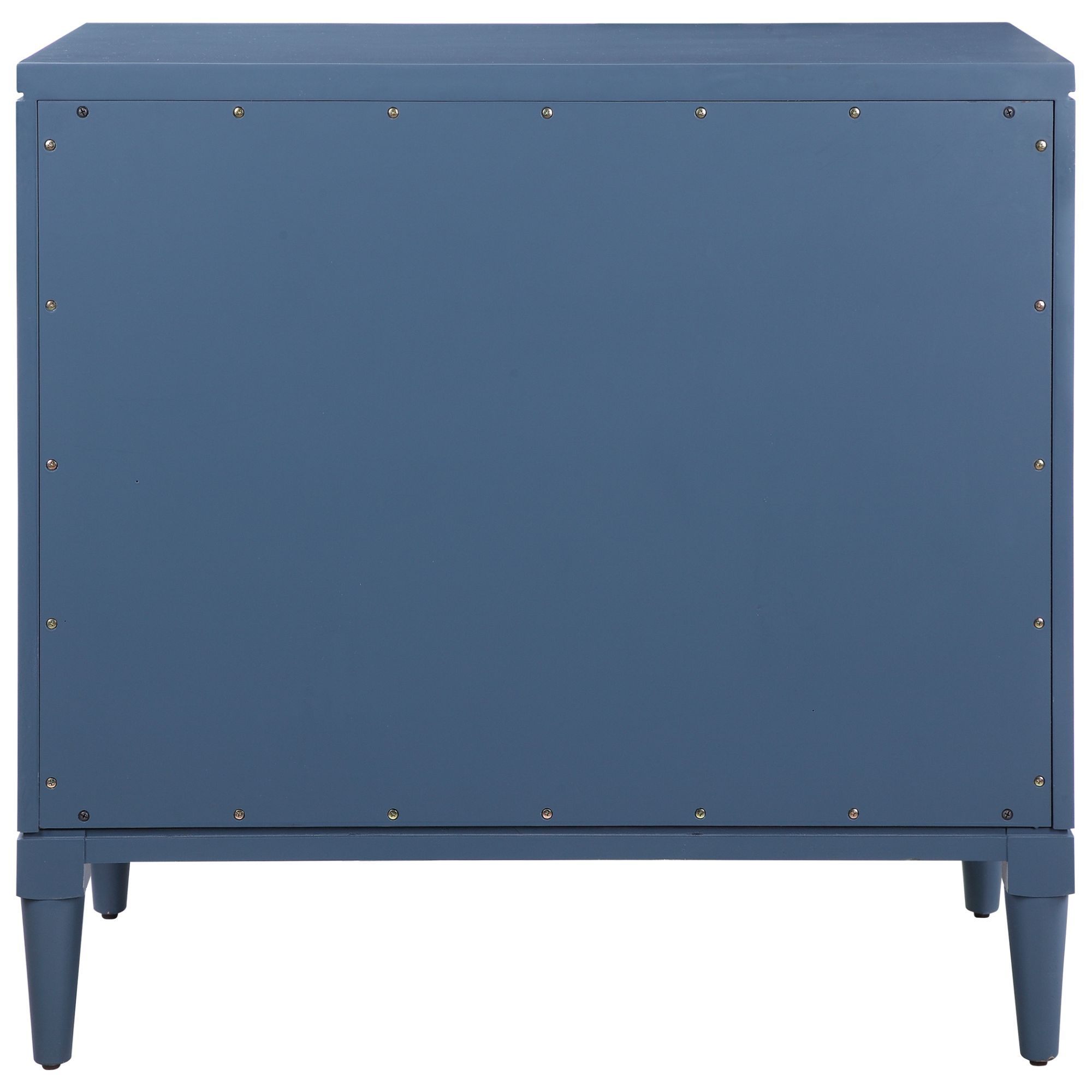 Uttermost Colby 36" Wide Blue Carved 3-Drawer Accent Chest