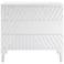 Uttermost Colby 36" Wide White Carved 3-Drawer Accent Chest