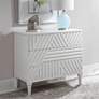 1_Uttermost Colby 36" Wide White Carved 3-Drawer Accent Chest
