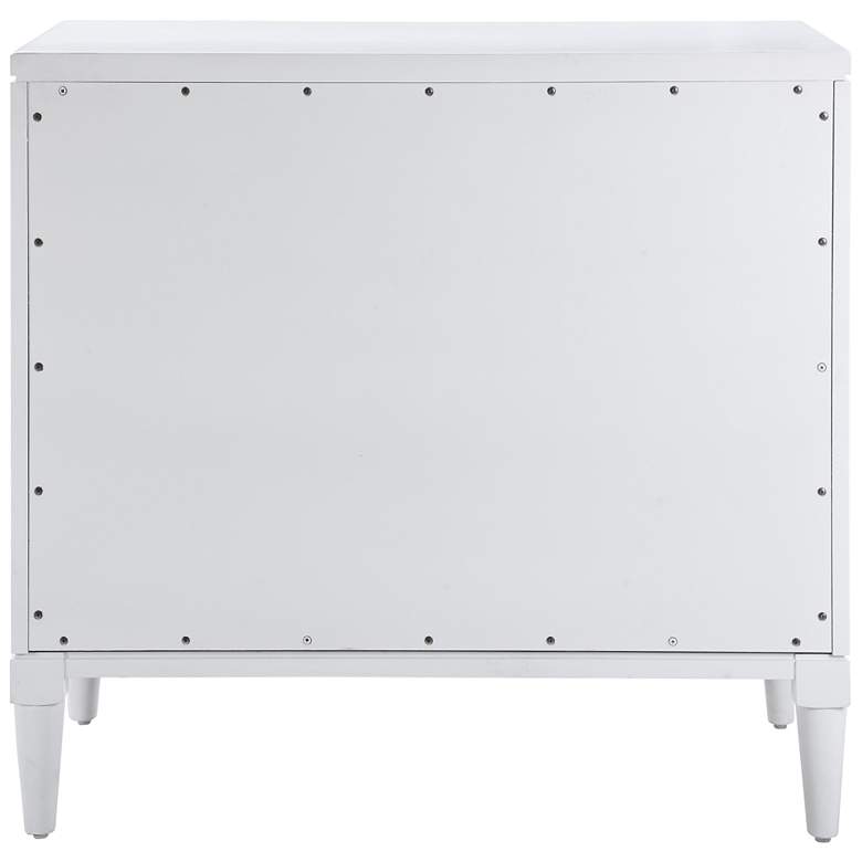 Image 6 Uttermost Colby 36" Wide White Carved 3-Drawer Accent Chest more views