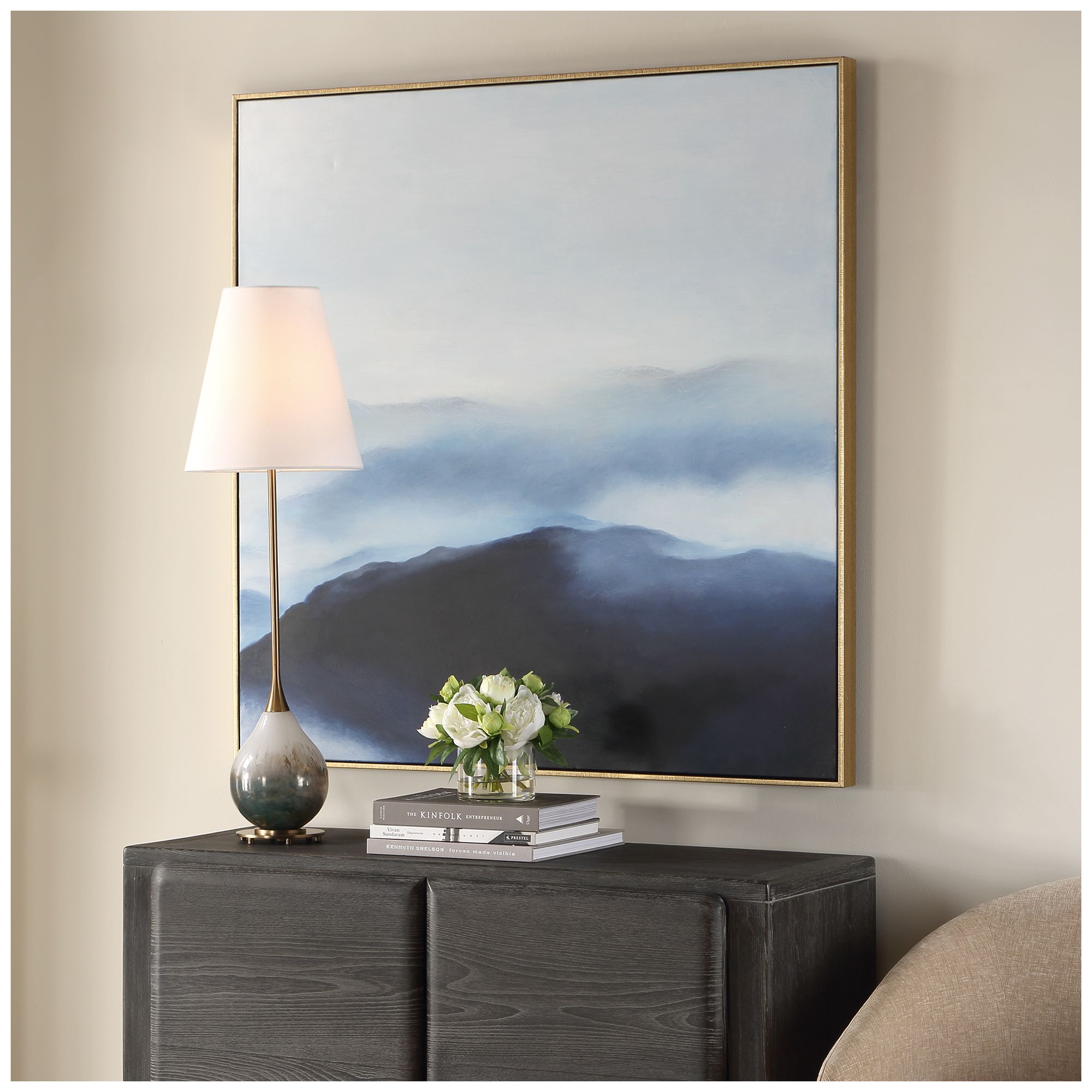 Image 3 Uttermost Cold Shoulder 43" Hand Painted Canvas Wall Art more views