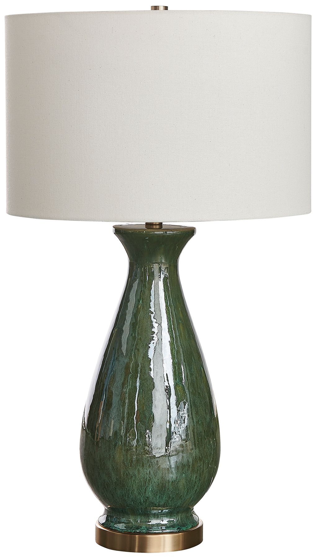 Uttermost Colestin 30" High Green Ceramic Table Lamp