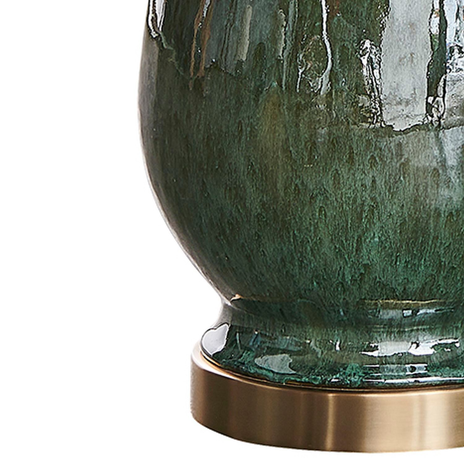 Image 5 Uttermost Colestin 30" High Green Ceramic Table Lamp more views
