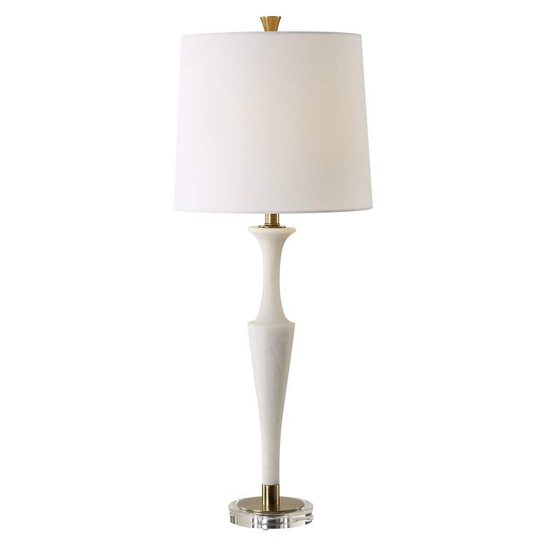 Image 2 Uttermost Colette 35 1/2" High Modern Ivory Stone Table Lamp