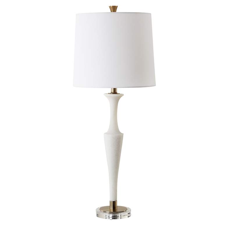 Image 3 Uttermost Colette 35 1/2" High Modern Ivory Stone Table Lamp more views