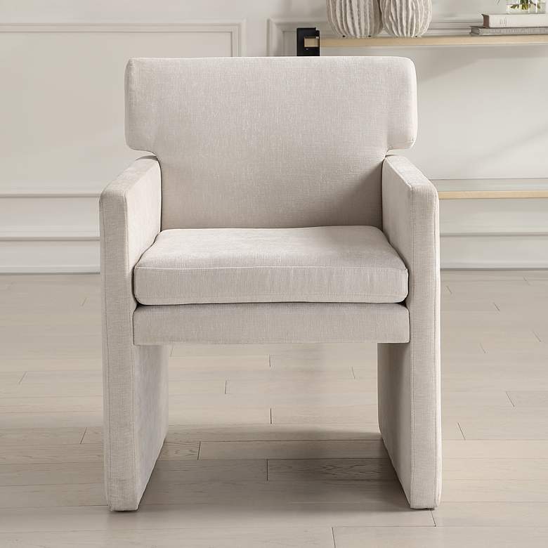 Image 3 Uttermost Colette Ivory Polyester Chair more views