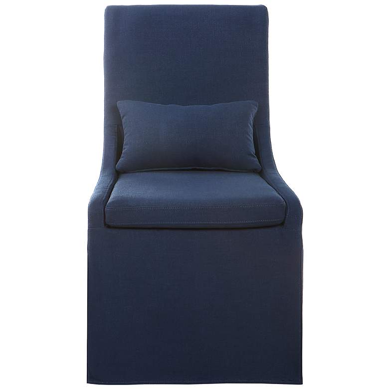 Image 2 Uttermost Coley Denim Armless Chair