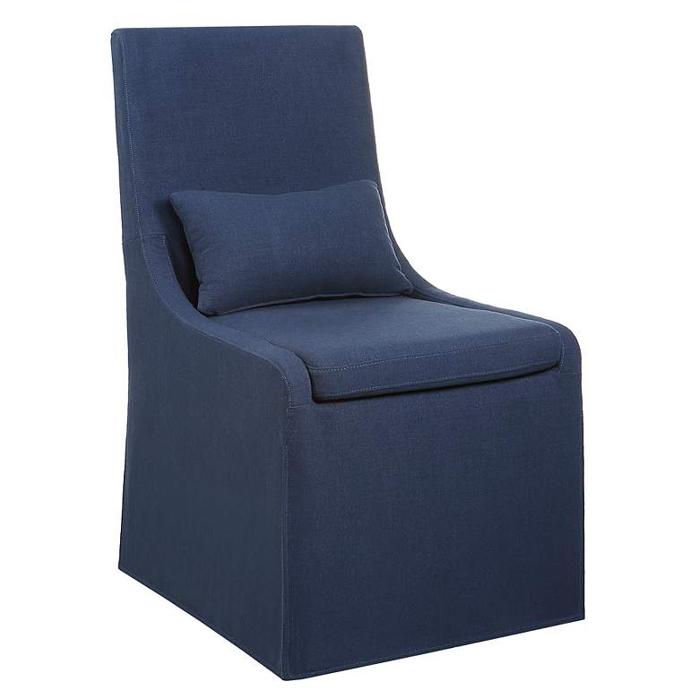 Image 4 Uttermost Coley Denim Armless Chair more views