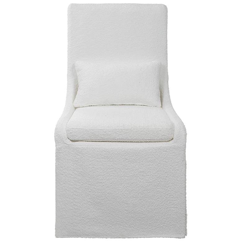 Image 2 Uttermost Coley White Armless Chair