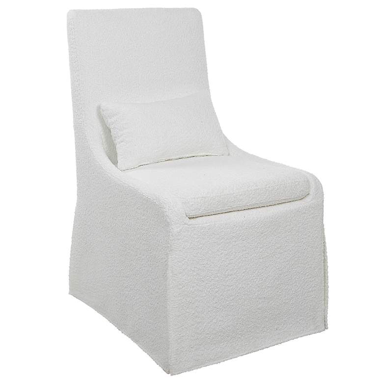 Image 3 Uttermost Coley White Armless Chair more views