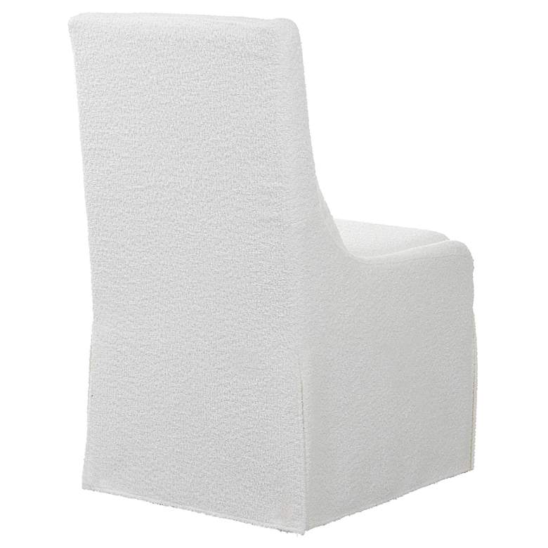 Image 4 Uttermost Coley White Armless Chair more views