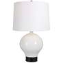 Uttermost Collar 26" High White Glaze Ceramic Table Lamp