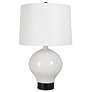 4_Uttermost Collar 26" High White Glaze Ceramic Table Lamp more views