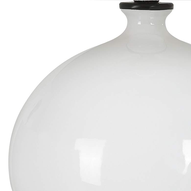 Image 5 Uttermost Collar 26" High White Glaze Ceramic Table Lamp more views