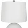 6_Uttermost Collar 26" High White Glaze Ceramic Table Lamp more views