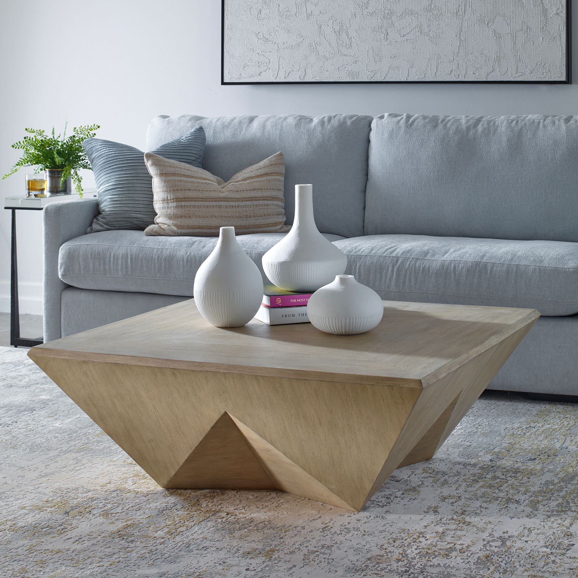 Image 6 Uttermost Collins 42" Wide x 16" High Mango Wood Coffee Table more views