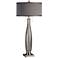 Uttermost Coloma 38 3/4" High Smoke-Gray Striped Tall Glass Table Lamp
