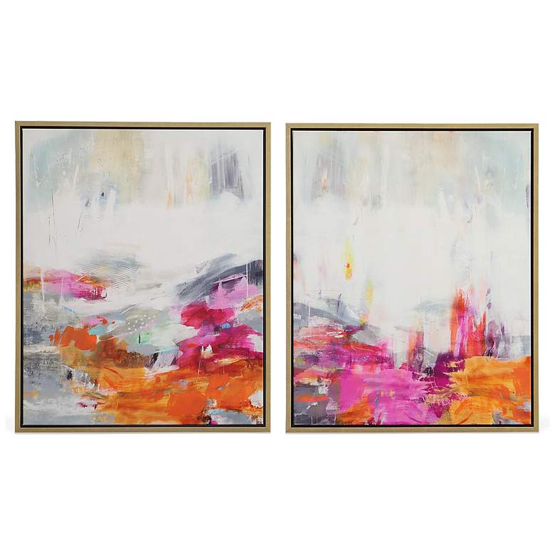 Image 2 Uttermost Color Theory 32" W x 39" H 2-Piece Framed Canvases