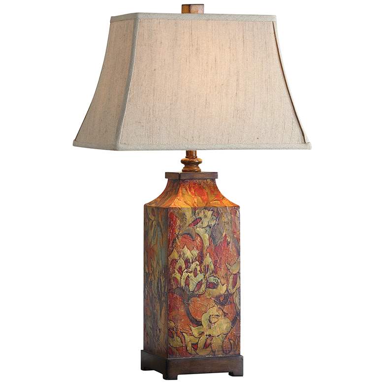 Image 2 Uttermost Colorful Flowers 32" Handcrafted Traditional Table Lamp