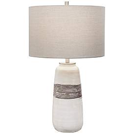 Image2 of Uttermost Comanche Off-White and Brown Ceramic Table Lamp