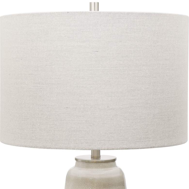 Image 4 Uttermost Comanche Off-White and Brown Ceramic Table Lamp more views