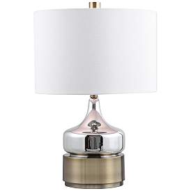 Image2 of Uttermost Como Chrome and Antique Brass Modern Accent Table Lamp