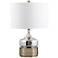 Uttermost Como Chrome and Antique Brass Modern Accent Table Lamp