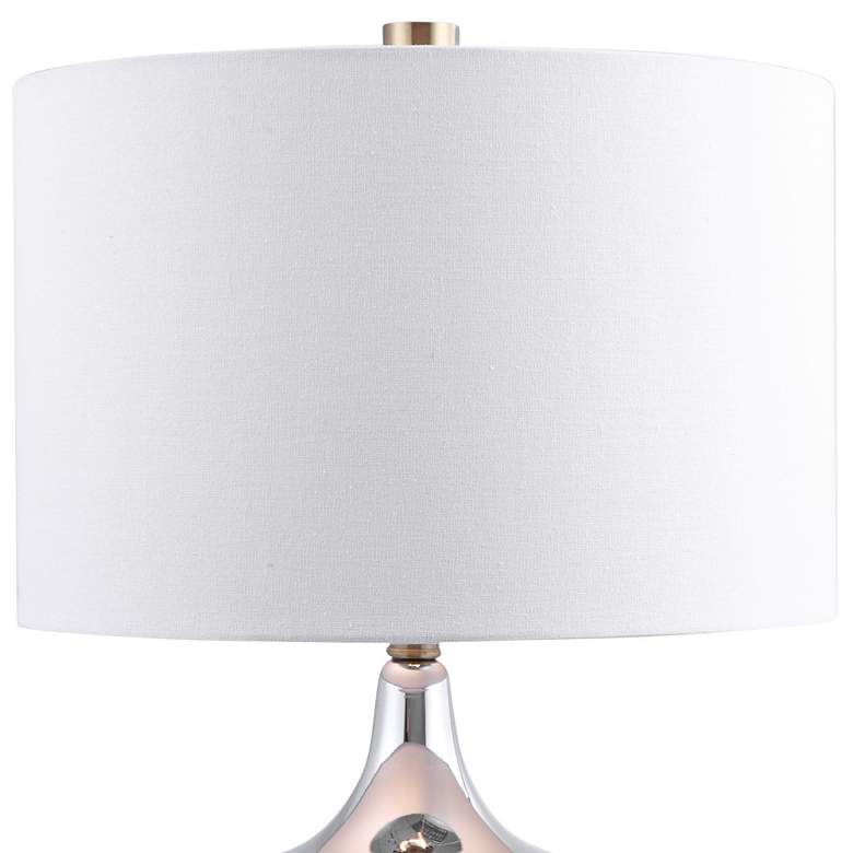 Image 3 Uttermost Como Chrome and Antique Brass Modern Accent Table Lamp more views