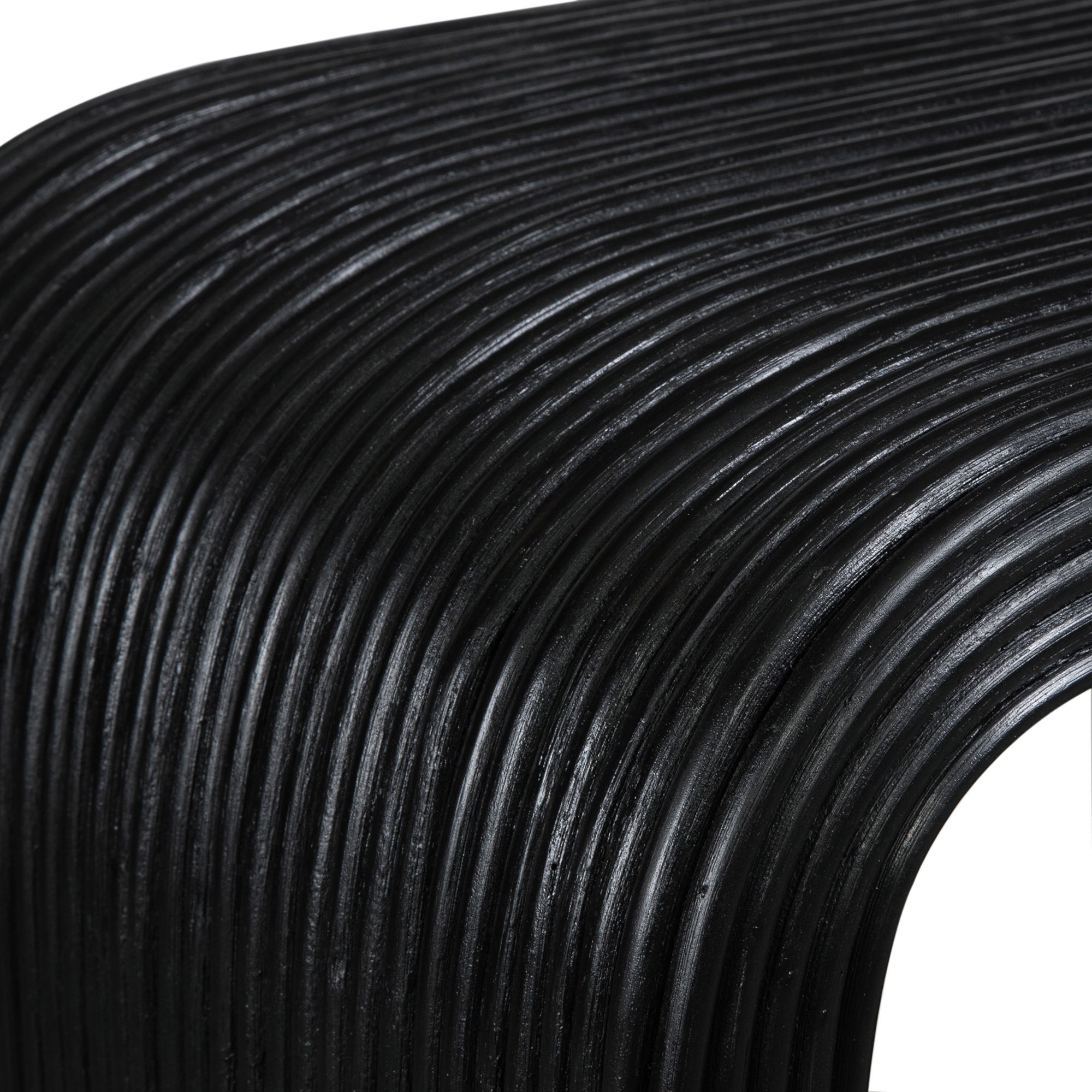 Image 5 Uttermost Compton 23 1/2" Wide Black Cube-Shaped Side Table more views