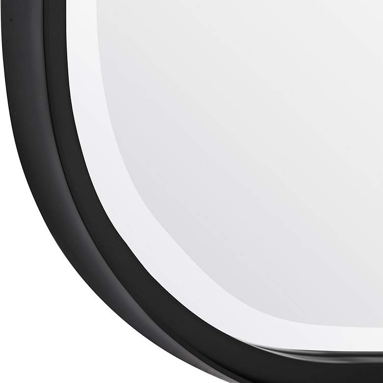 Image 4 Uttermost Concord Satin Black 30" x 70" Wall Mirror more views