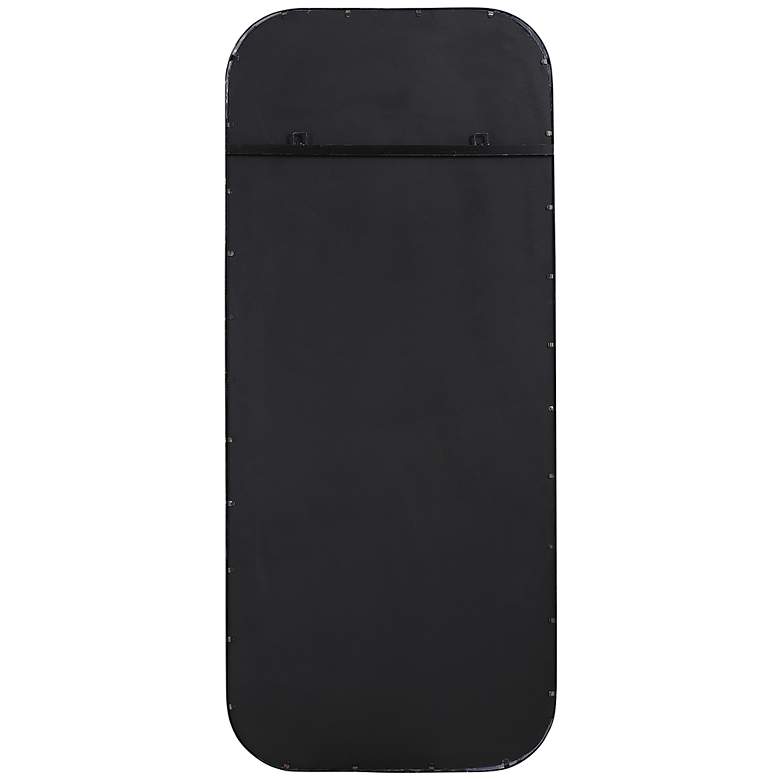 Image 5 Uttermost Concord Satin Black 30" x 70" Wall Mirror more views