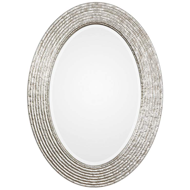 Image 2 Uttermost Conder Pale Champagne Gold 25" x 34" Oval Wall Mirror