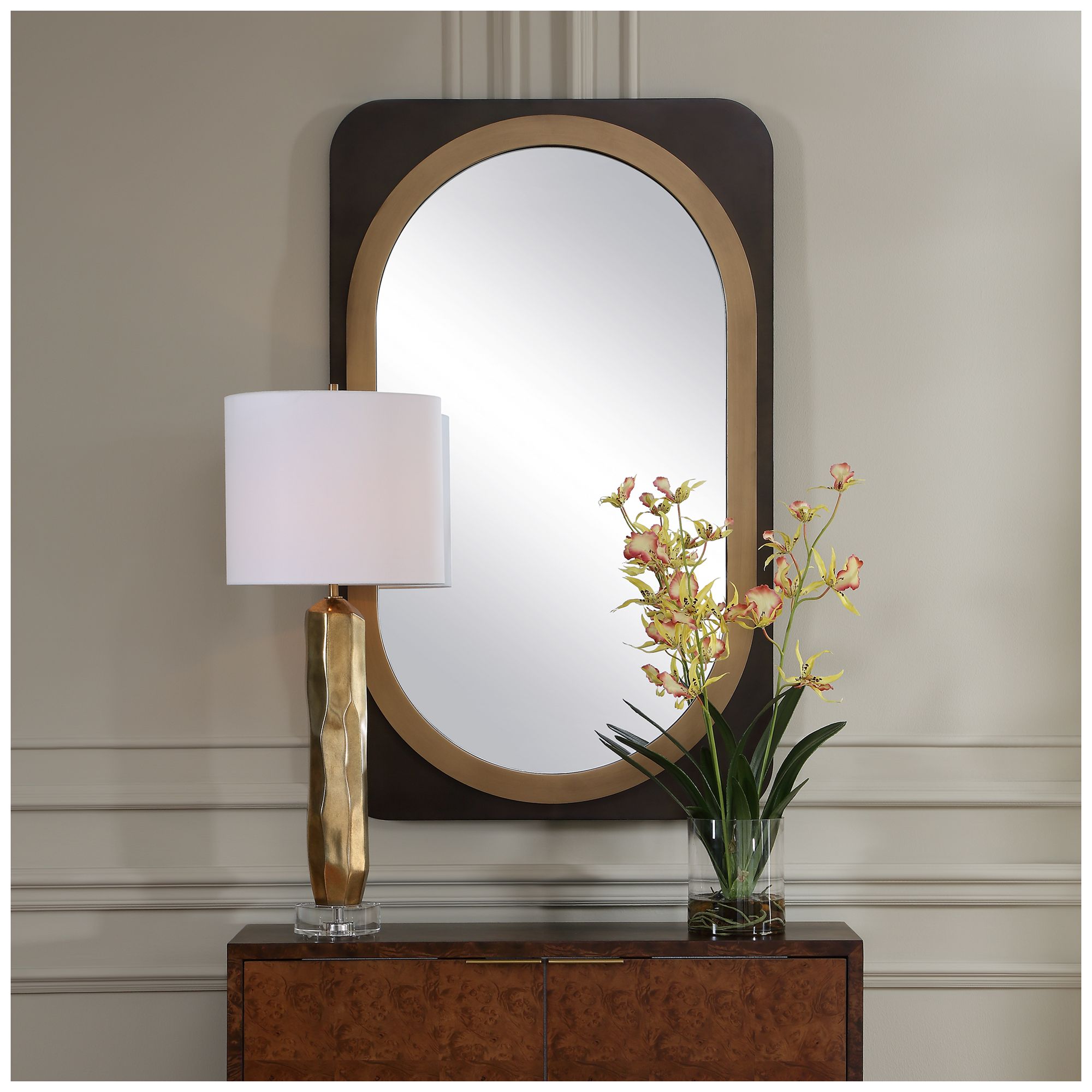 Image 2 Uttermost Condesa 29 7/8" x 48 3/8" Rich Dark Bronze Mirror more views