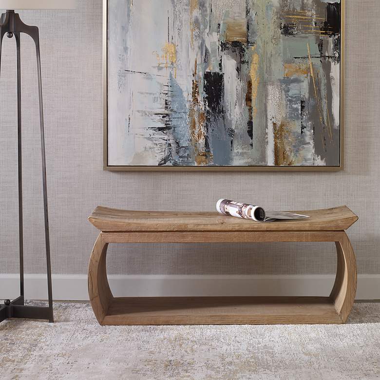 Image 3 Uttermost Connor 42" L x 17" H Bench more views