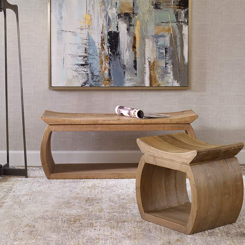 Image 4 Uttermost Connor 42" L x 17" H Bench more views