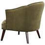 Uttermost Conroy Soft Olive Velvet Fabric Accent Chair