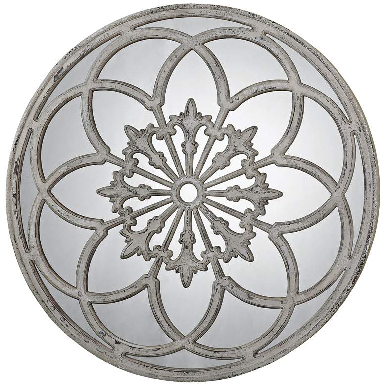 Image 2 Uttermost Conselyea 39 3/4 inch Round Mirror Wall Art