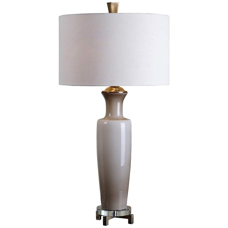 Image 1 Uttermost Consuela Gray Glass Table Lamp