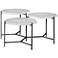Uttermost Contarini 38"W White Marble 3-Tiered Coffee Table