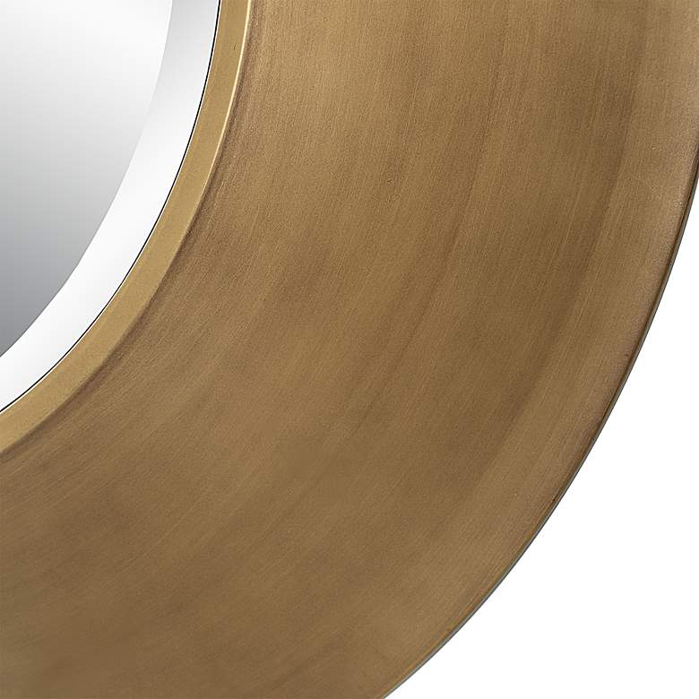 Image 4 Uttermost Contessa Antique Gold 29 1/2" Round Wall Mirror more views