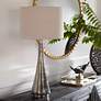 1_Uttermost Contour 33 1/2" High Blue Green Metallic Glass Table Lamp