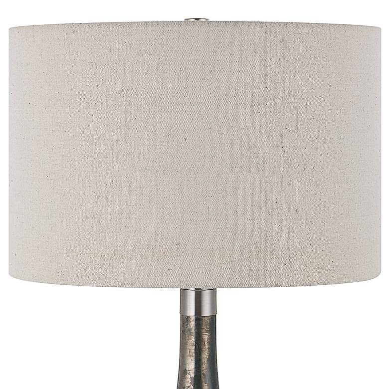 Image 3 Uttermost Contour Blue Green Metallic Glass Table Lamp more views
