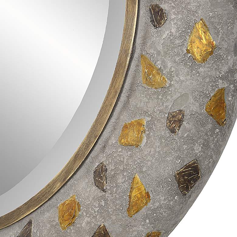 Image 5 Uttermost Copper Terrazzo 35" Round Mirror more views