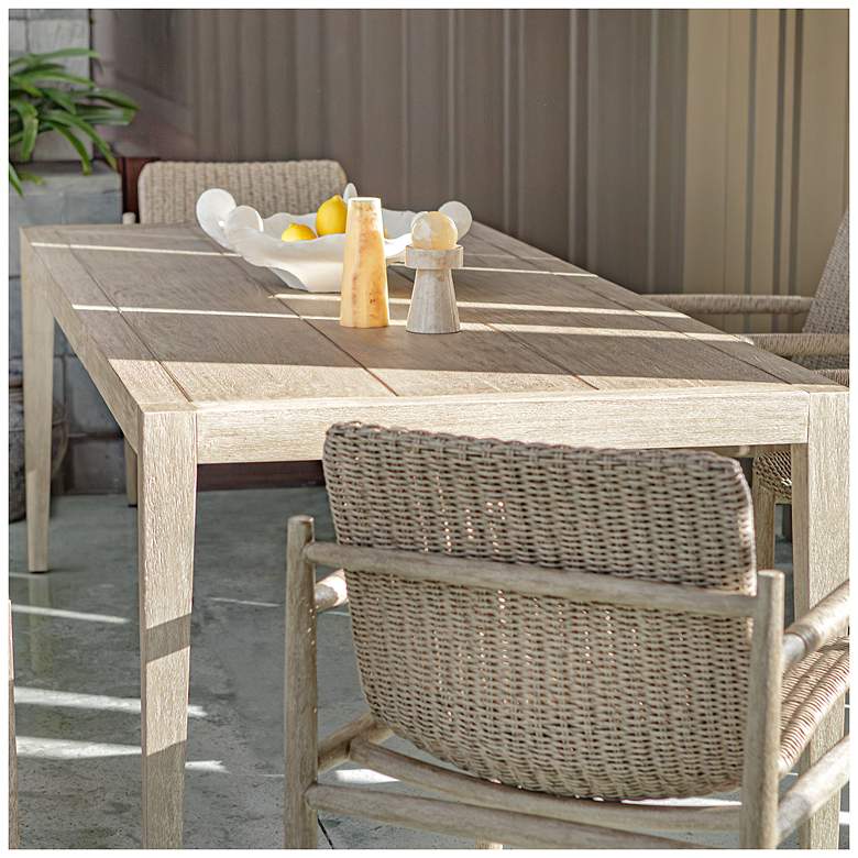Image 7 Uttermost Coral Mirage Matte White Earthenware Indoor-Outdoor Bowl more views