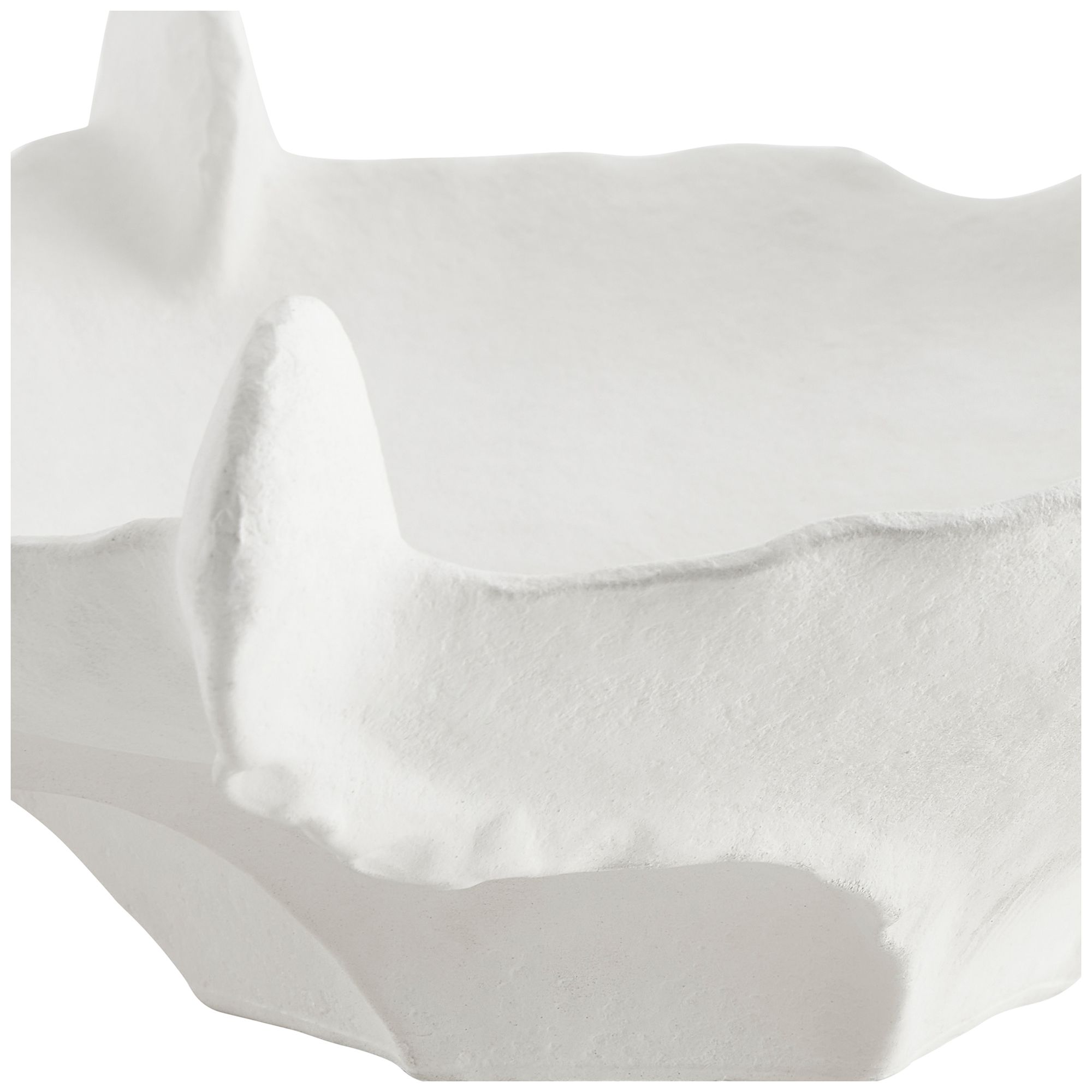 Uttermost Coral Mirage Matte White Earthenware Indoor-Outdoor Bowl