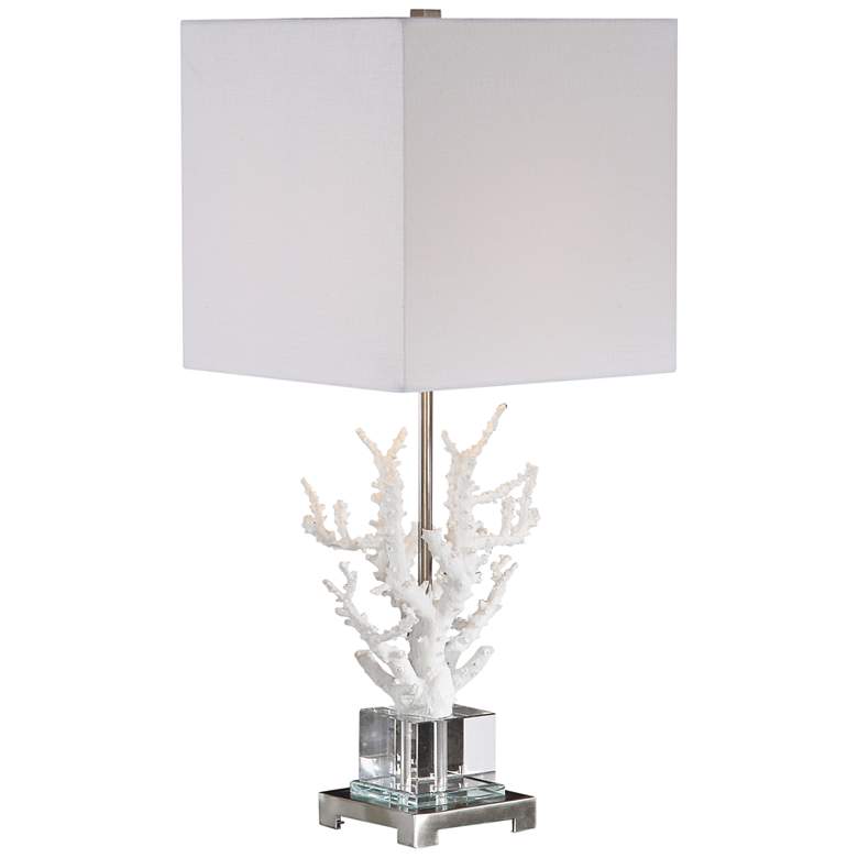 Image 2 Uttermost Corallo White Coral Branch Buffet Table Lamp