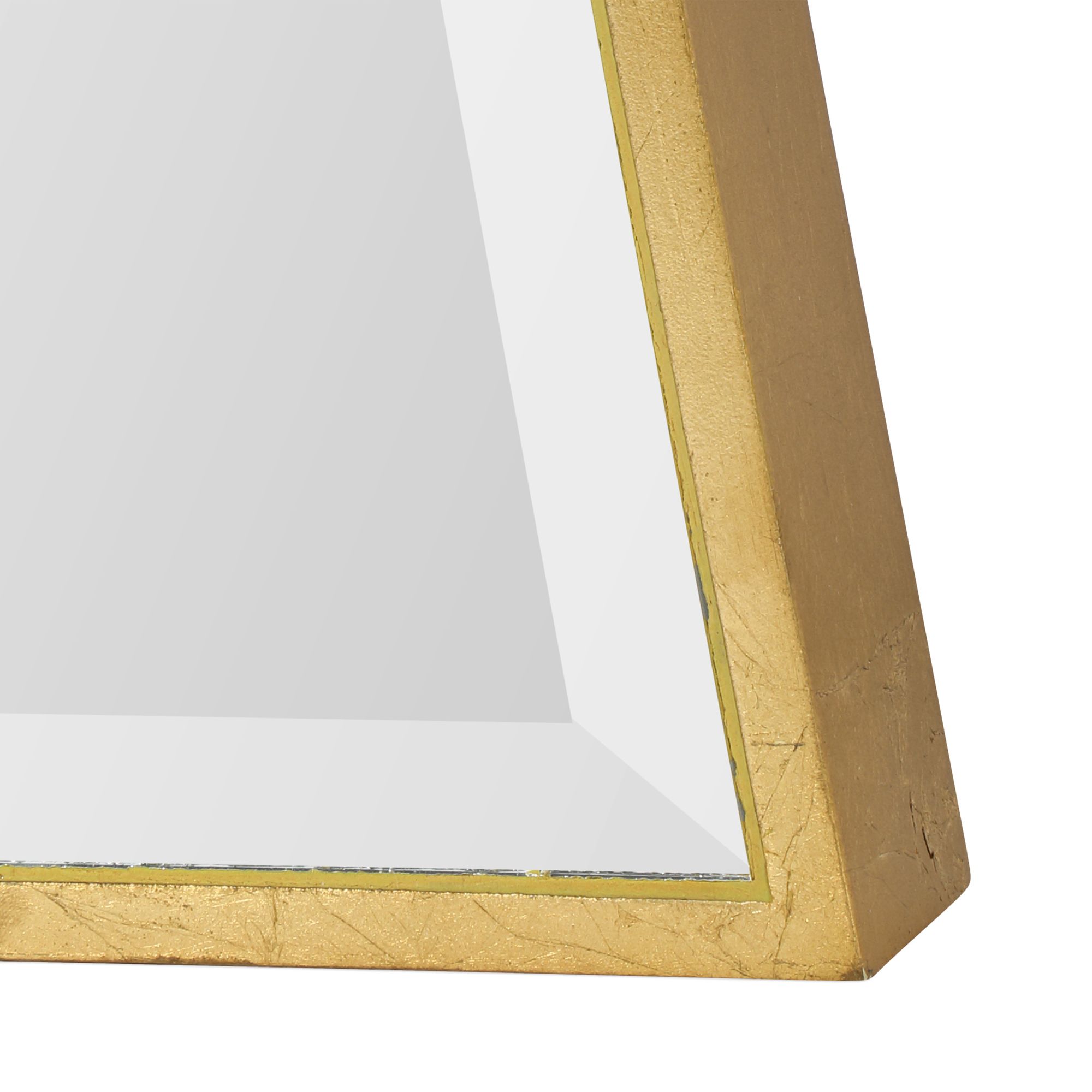 Image 4 Uttermost Corbata Antiqued Gold Leaf 10" x 60" Wall Mirror more views