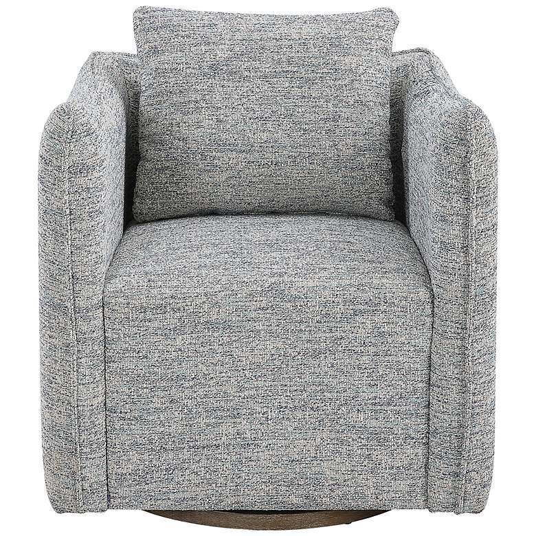 Image 2 Uttermost Corben Blue Swivel Chair
