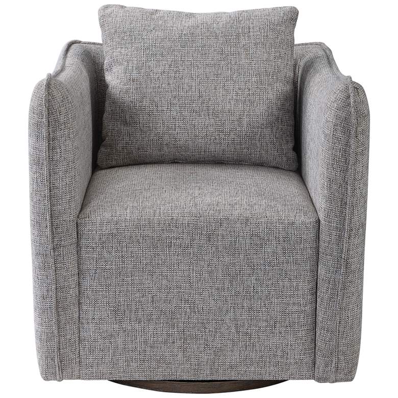 Image 2 Uttermost Corben Gray Swivel Chair